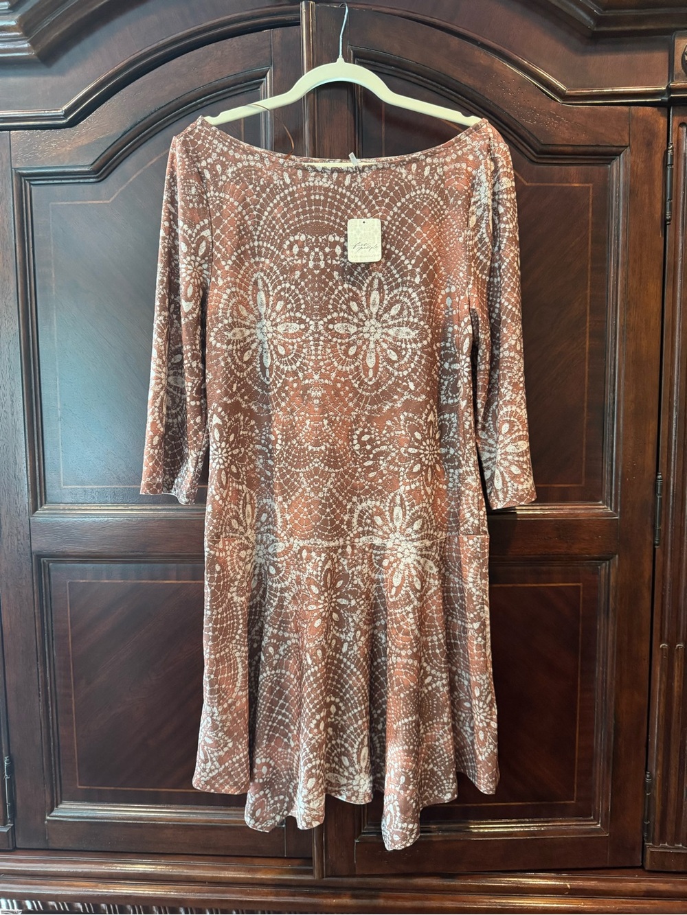 Free People Mini Dress Drop Waist Silky material